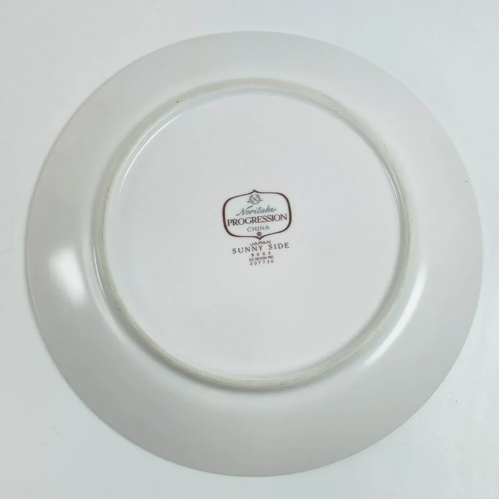 Noritake Sunny Side Progression Salad Plates Lot 2 Japan 9003 Vintage MCM 8.25